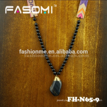 bohemia style big agate gemstone stones necklace